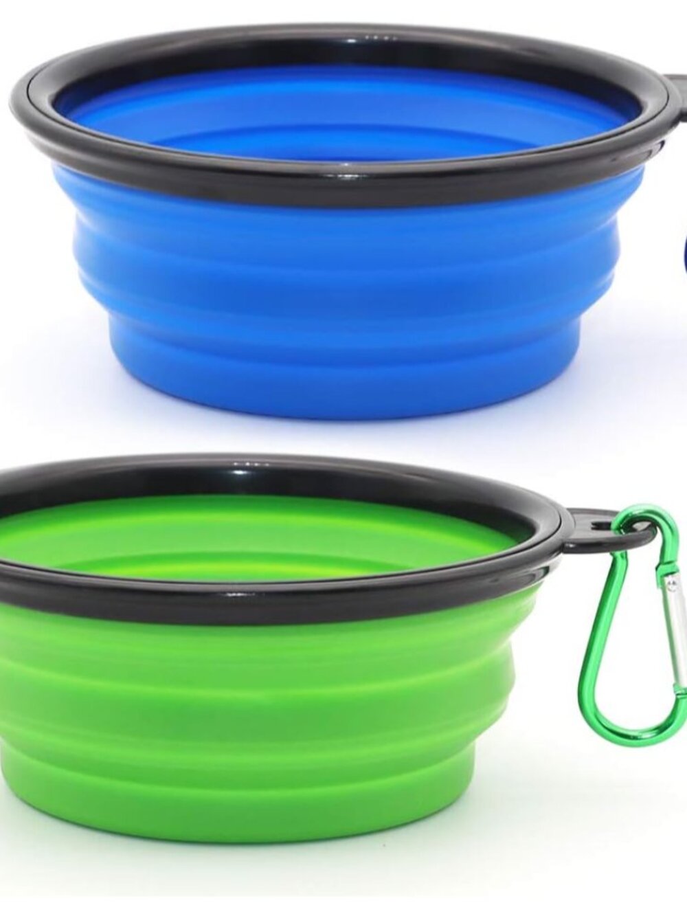 Dog Bowl Pet Collapsible Bowls, 2 Pack for Cats Dogs, Portable Pet Feeding Water